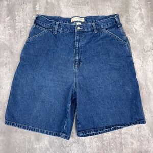 Vintage Cherokee Jeans Shorts Mens 36 Blue Denim Jorts Skate Grunge Baggy Y2K